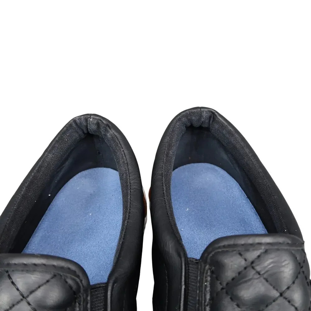 Daily Shoes Womens 11 Sneakers Slip On Quilted Black Casual Trainers Lifestyle